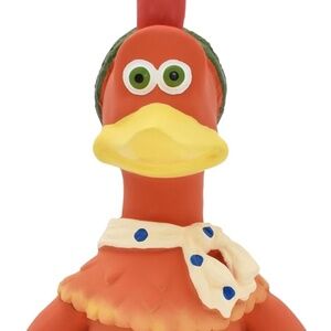 Multipet Chicken Run Ginger Latex Hen Dog Toy Durable Squeaky for All Dogs NEW